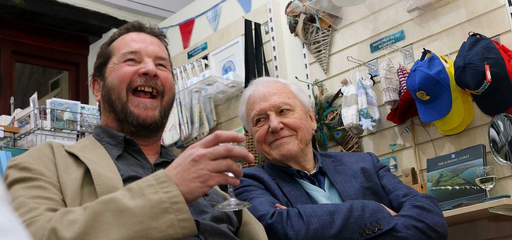 Chris Moore and Sir David Attenborough